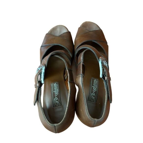 Brighton Brown Leather Heels- size 8.5 - Picture 4 of 8